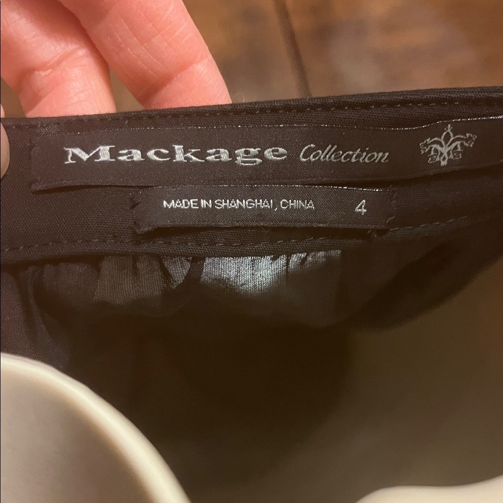 Mackage Black Studded Mini Dress Deep Scoop Neck - Picture 6 of 16